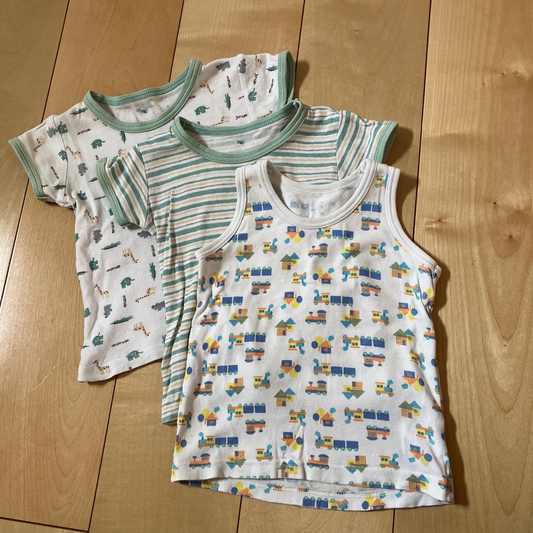 肌着　3枚セット キッズ/ベビー/マタニティのキッズ服男の子用(90cm~)(下着)の商品写真