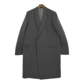 セリーヌ(celine)のCELINE セリーヌ チェスターコート 44(L位) グレー 【古着】【中古】(チェスターコート)