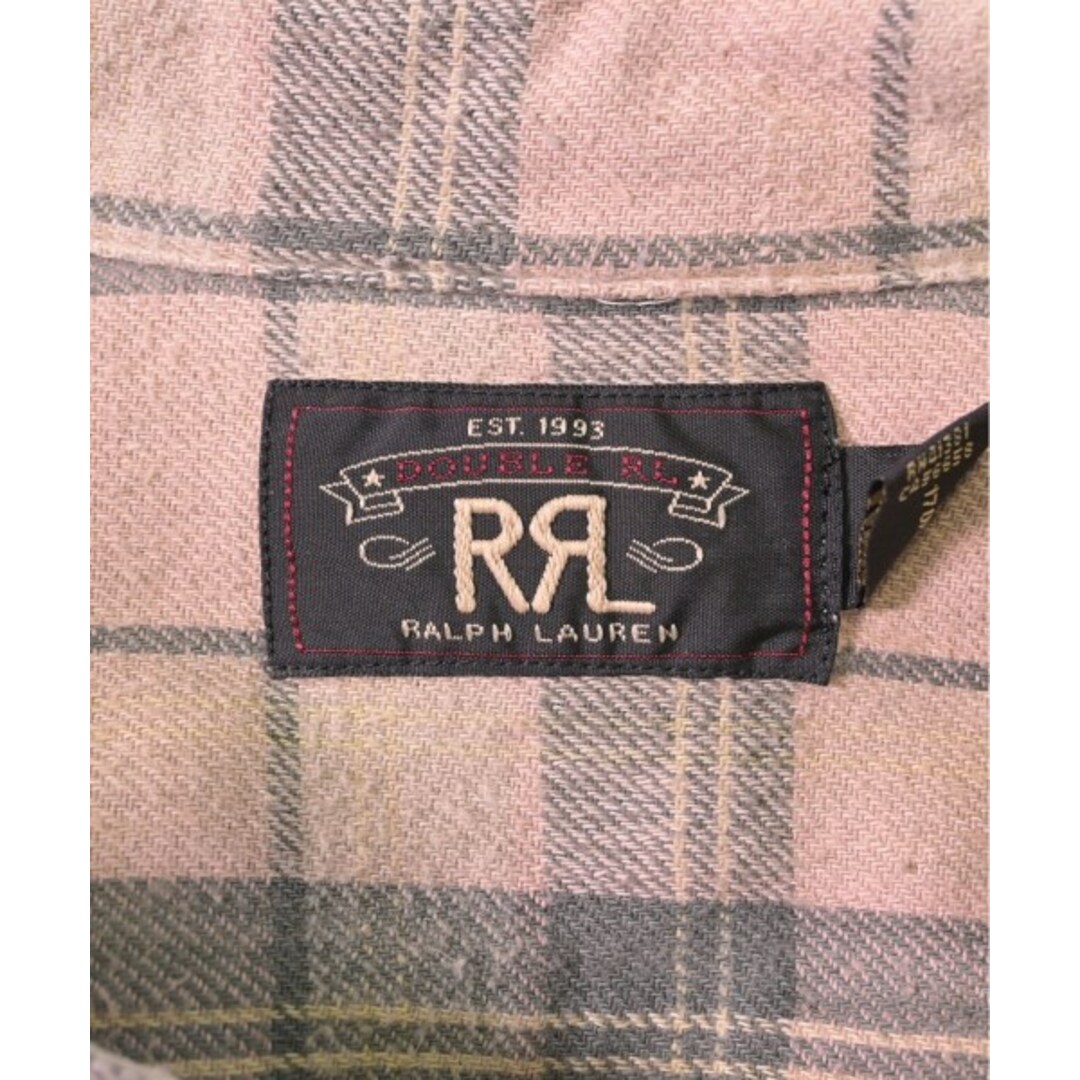 RRL(ダブルアールエル)のRRL ダブルアールエル カジュアルシャツ S ベージュxカーキ(チェック) 【古着】【中古】 メンズのトップス(シャツ)の商品写真