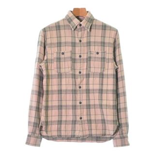 ダブルアールエル(RRL)のRRL ダブルアールエル カジュアルシャツ S ベージュxカーキ(チェック) 【古着】【中古】(シャツ)