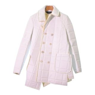 コムデギャルソンオムプリュス(COMME des GARCONS HOMME PLUS)のCOMME des GARCONS HOMME PLUS ピーコート S 白 【古着】【中古】(ピーコート)