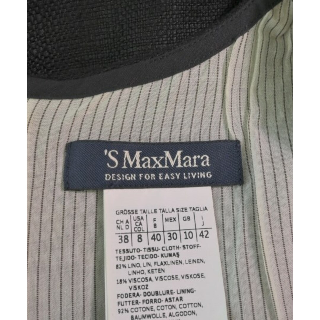 'S Max Mara(エスマックスマーラ)の'S Max Mara エス　マックス　マーラ ワンピース 42(M位) 黒 【古着】【中古】 レディースのワンピース(ひざ丈ワンピース)の商品写真