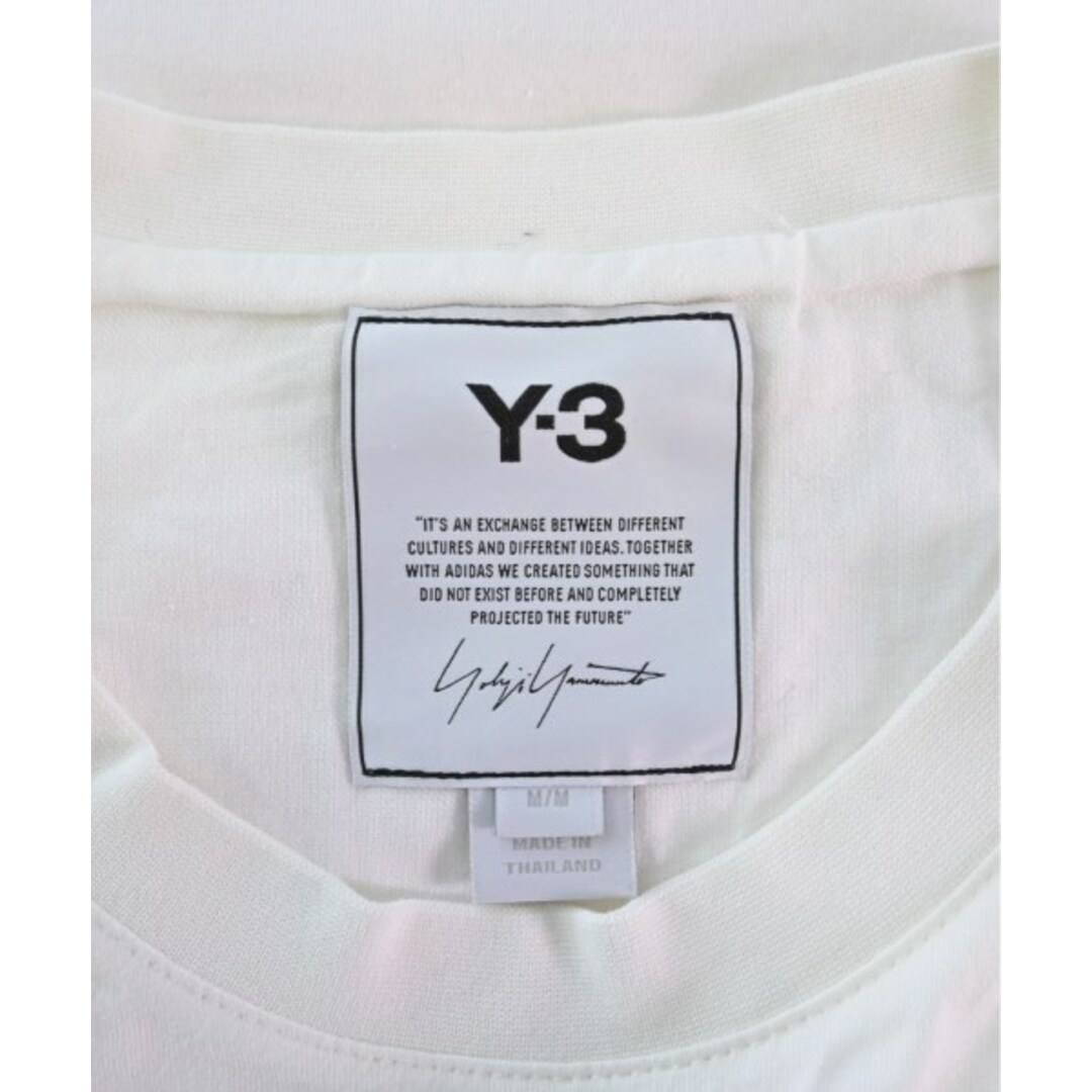 Y-3(ワイスリー)のY-3 ワイスリー Tシャツ・カットソー M 白 【古着】【中古】 メンズのトップス(Tシャツ/カットソー(半袖/袖なし))の商品写真