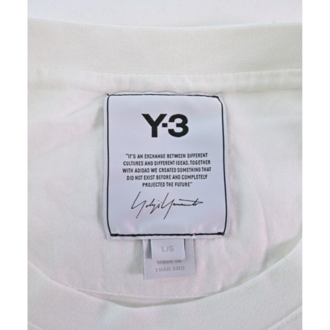 Y-3(ワイスリー)のY-3 ワイスリー Tシャツ・カットソー L 白 【古着】【中古】 メンズのトップス(Tシャツ/カットソー(半袖/袖なし))の商品写真