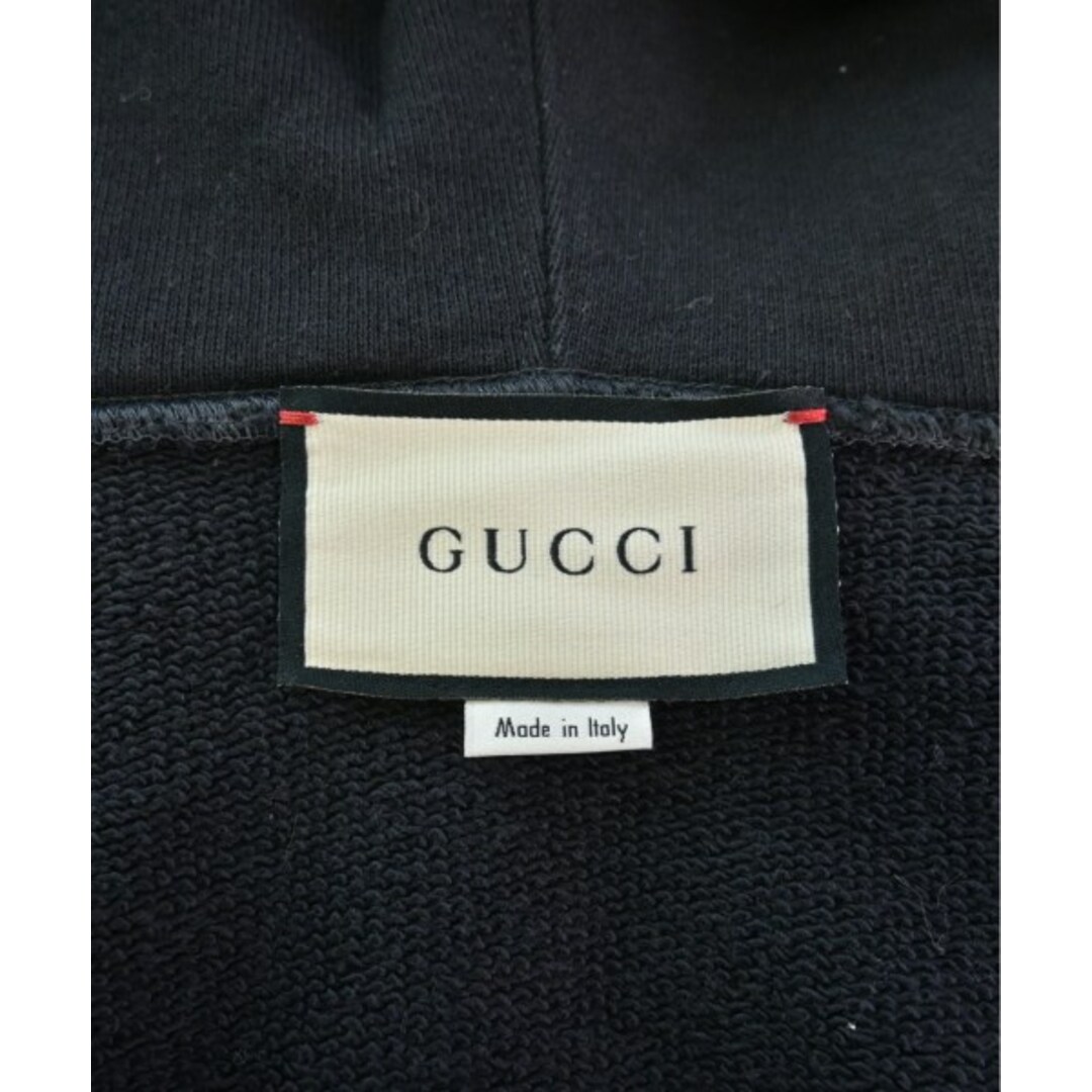 Gucci(グッチ)のGUCCI グッチ パーカー M 黒 【古着】【中古】 メンズのトップス(パーカー)の商品写真