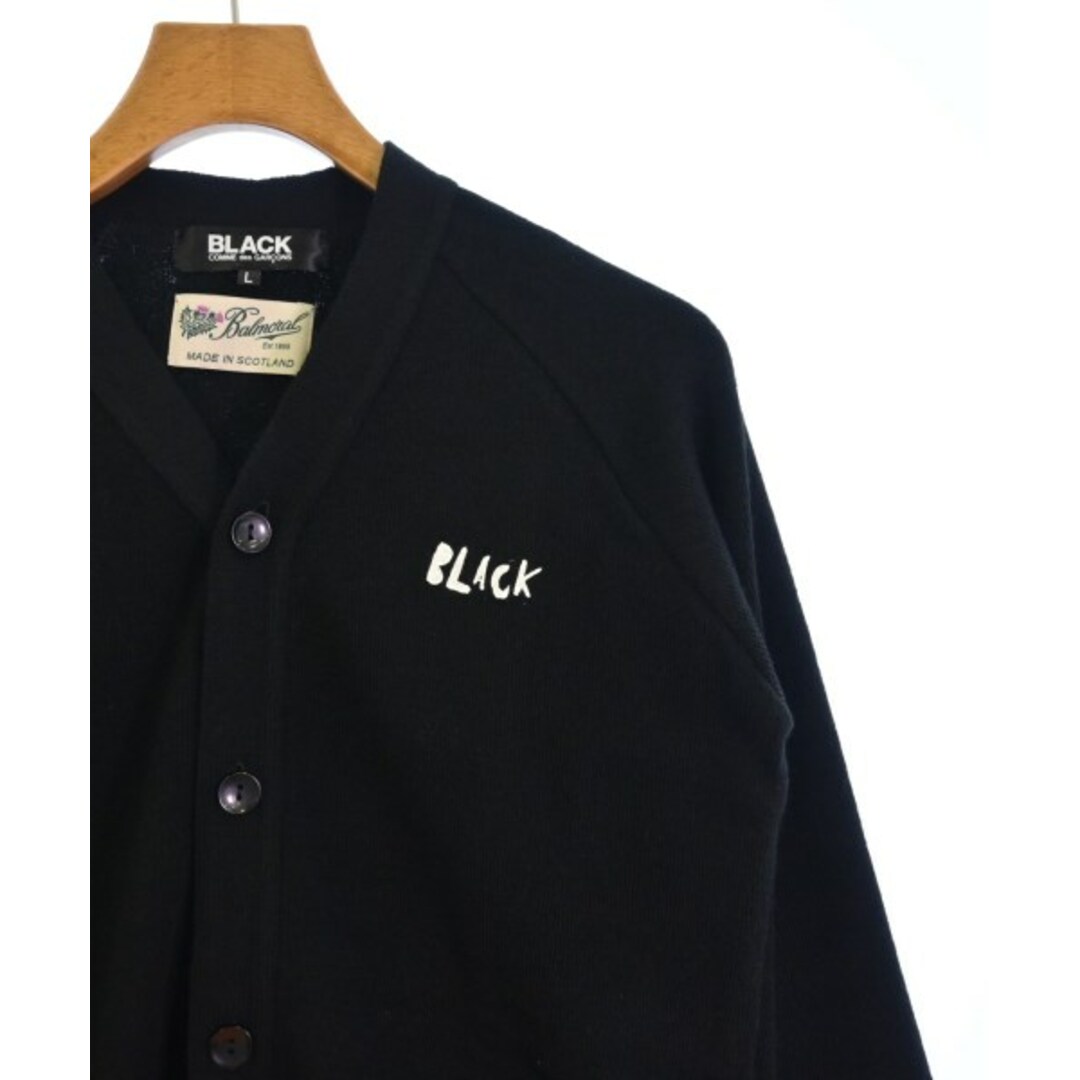 BLACK COMME des GARCONS(ブラックコムデギャルソン)のBLACK COMME des GARCONS カーディガン L 黒 【古着】【中古】 メンズのトップス(カーディガン)の商品写真