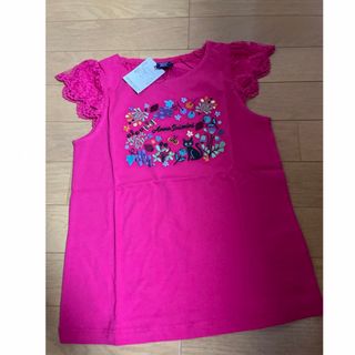 アナスイミニ(ANNA SUI mini)の新品　アナスイミニ  130cm 半袖Tシャツ　女の子　キッズ　ピンク　半袖(Tシャツ/カットソー)