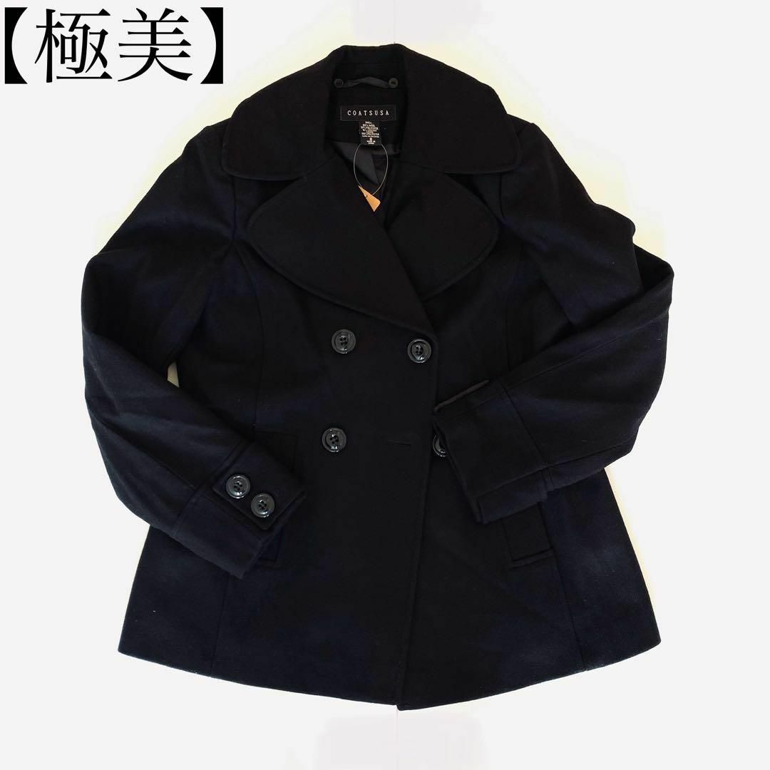 極美✨ COASTUSA ピーコート ブラック メンズ Mサイズ メンズのジャケット/アウター(ピーコート)の商品写真
