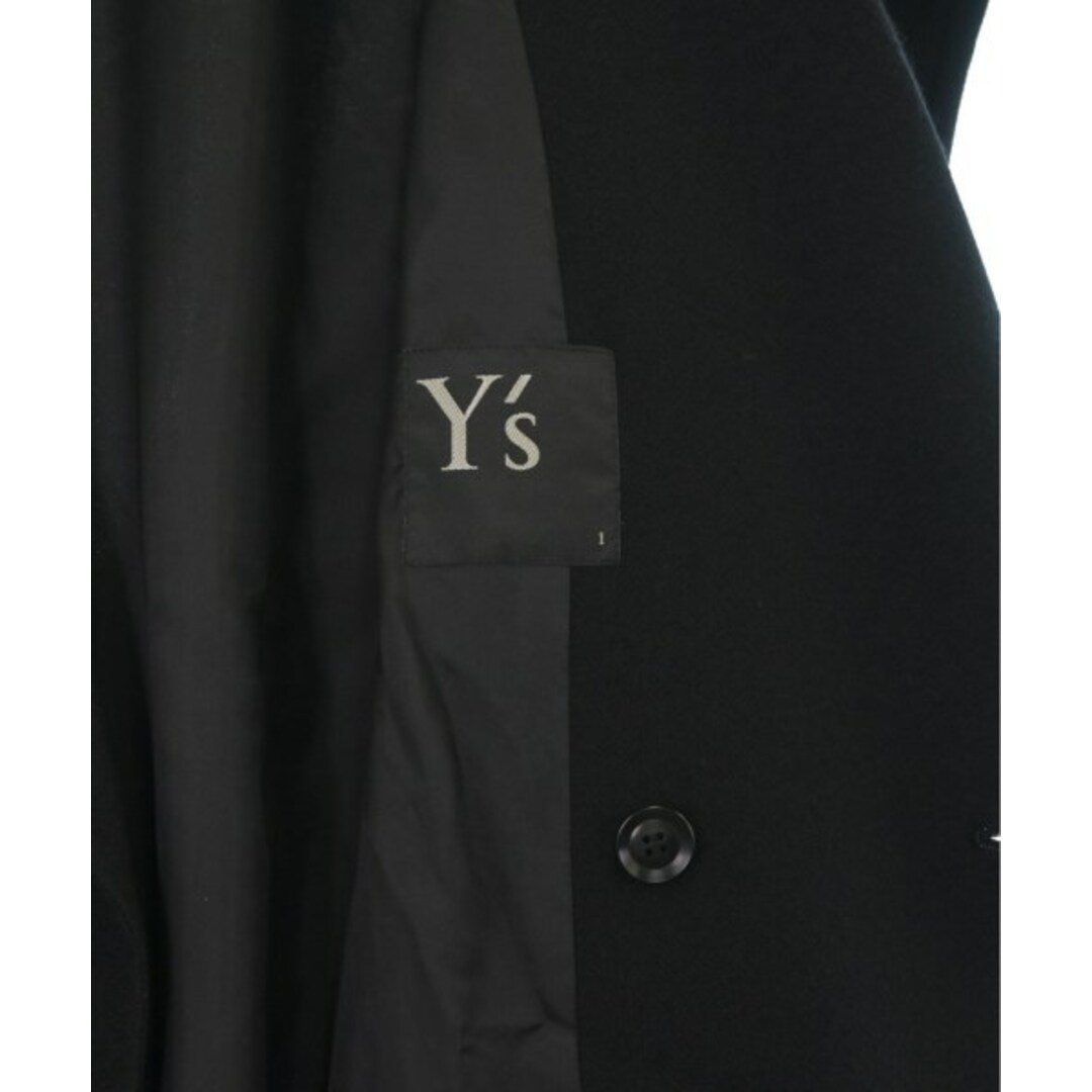Y's(ワイズ)のY's ワイズ コート（その他） 2(S位) 黒(ヘリンボーン) 【古着】【中古】 レディースのジャケット/アウター(その他)の商品写真
