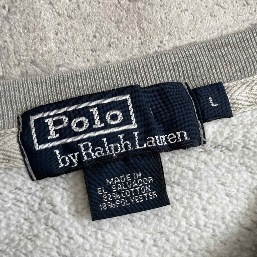 POLO RALPH LAUREN(ポロラルフローレン)の90's Ralph Lauren スウェットシャツ L ヘザーグレー  メンズのトップス(スウェット)の商品写真
