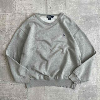 ポロラルフローレン(POLO RALPH LAUREN)の90's Ralph Lauren スウェットシャツ L ヘザーグレー (スウェット)