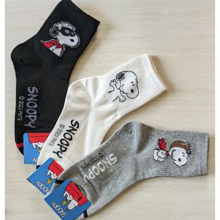 スヌーピー(SNOOPY)のSNOOPYソックス3足セット(ソックス)