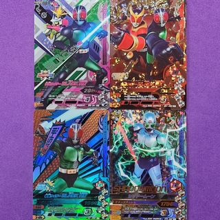 カメンライダーバトルガンバライド(仮面ライダーバトル ガンバライド)のＺＢ弾ＢＳ弾Ｇ弾ＣＰ仮面ライダーブラックＲＸ ３枚組＋ＳＲ(シングルカード)