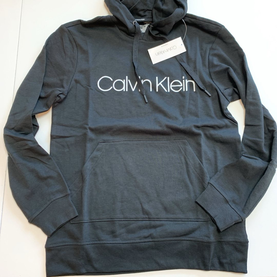 Calvin Klein(カルバンクライン)の【新品】カルバンクライン パーカー スウェット セットアップ ブラック L•M メンズのトップス(パーカー)の商品写真