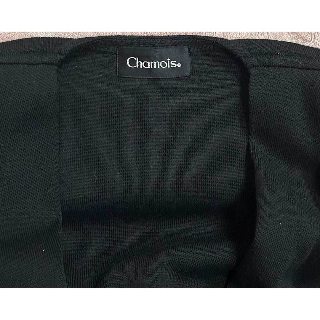 chamois シャミー ロングカーディガン 日本製 ウール ブラック 9号 M レディースのトップス(カーディガン)の商品写真