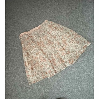 クローラ(CROLLA)のクローラ　レディーススカート  サイズ36 ピンク　花柄　サクラ　春　上品(ひざ丈スカート)