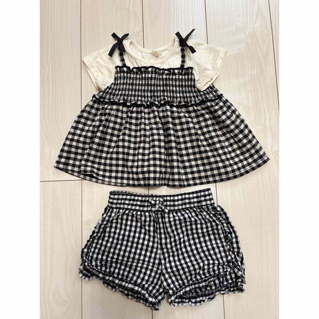 セットアップ　100 キッズ/ベビー/マタニティのキッズ服女の子用(90cm~)(ワンピース)の商品写真