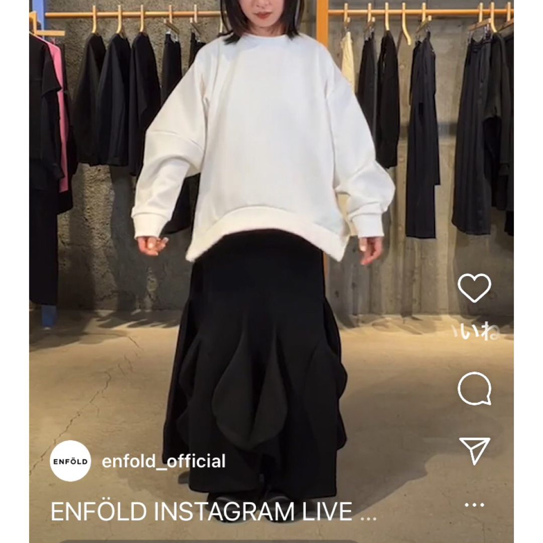 ENFOLD(エンフォルド)のenfold  ENFOLD WAVE-SKIRT エンフォルド　スカート レディースのスカート(ロングスカート)の商品写真