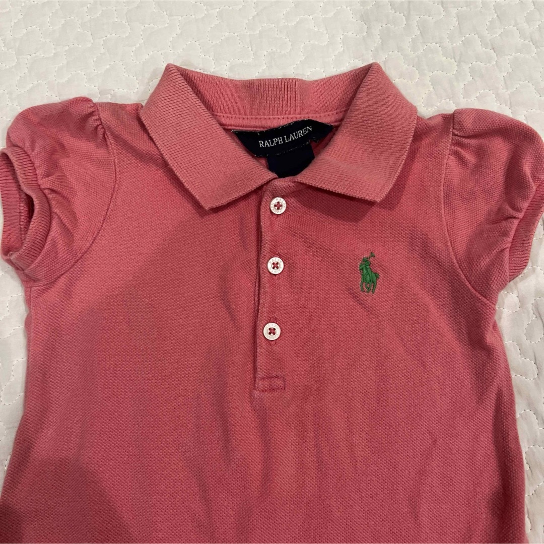 Ralph Lauren(ラルフローレン)のラルフローレン  ワンピース　ピンク　18M  85cm キッズ/ベビー/マタニティのベビー服(~85cm)(ワンピース)の商品写真