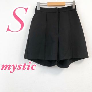 ミスティック(mystic)のミスティック　ハーフパンツ　S　ブラック　韓国ファッション　きれいめ　ポリ(ハーフパンツ)