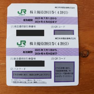 ジェイアール(JR)の東日本旅客鉄道 (JR 東日本) 株主優待割引券 2枚(鉄道乗車券)