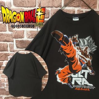 ドラゴンボール(ドラゴンボール)の【レア】ドラゴンボール超☆デカロゴ　プリントTシャツ　チャコールグレー　孫悟空(Tシャツ/カットソー(半袖/袖なし))