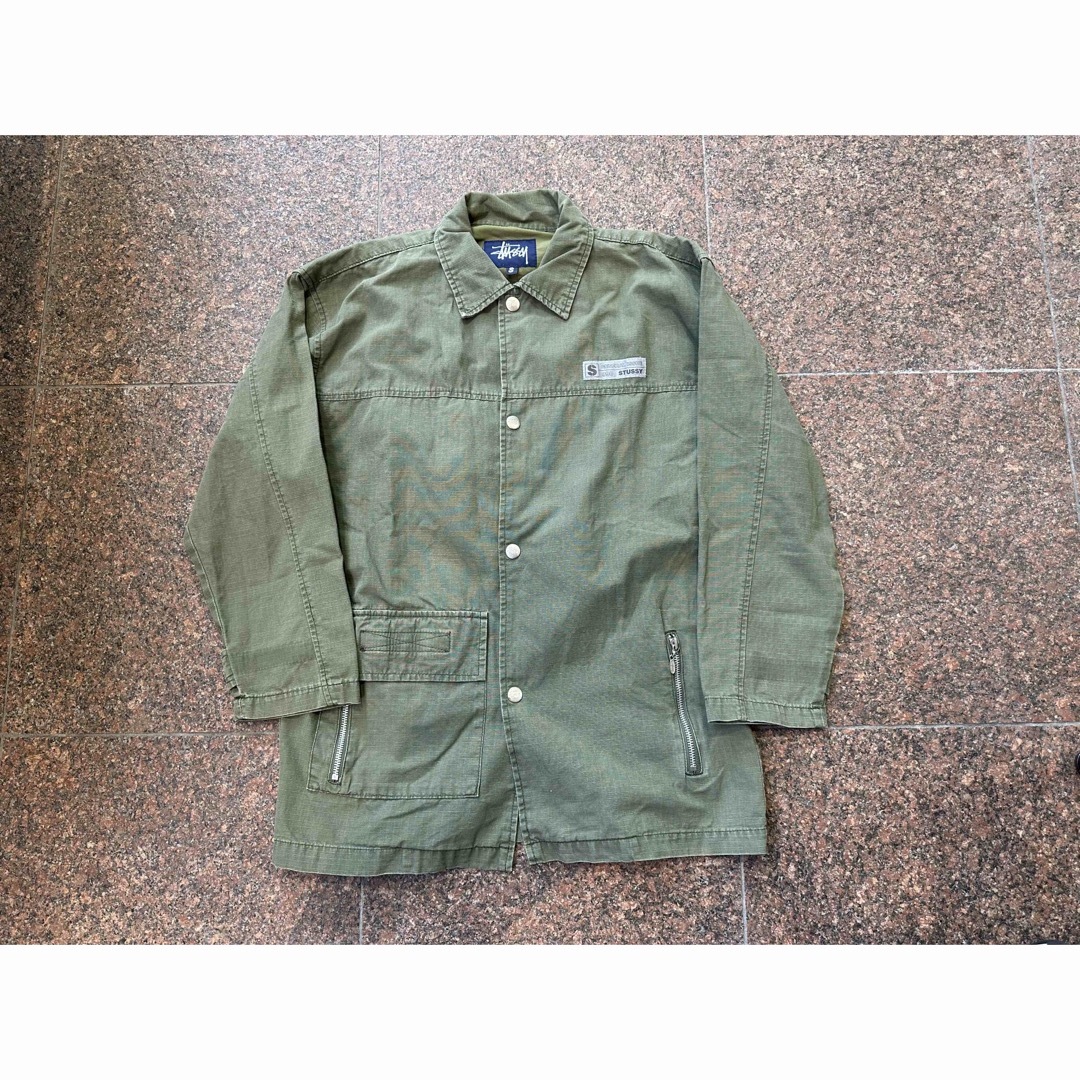 STUSSY - 90s USA製 OLD STUSSY リップストップ ミリタリー JKT STUSSY - 90s USA製 OLD STUSSY リップストップ ミリタリー JKT