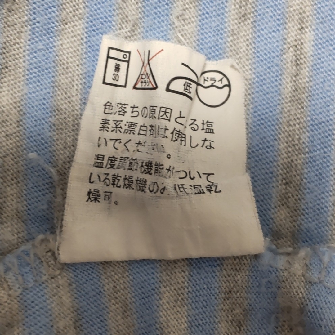 GAP Kids(ギャップキッズ)のGapKids　Ｔシャツ　140　女児　キッズ　ボーダー✕ブルー キッズ/ベビー/マタニティのキッズ服女の子用(90cm~)(Tシャツ/カットソー)の商品写真