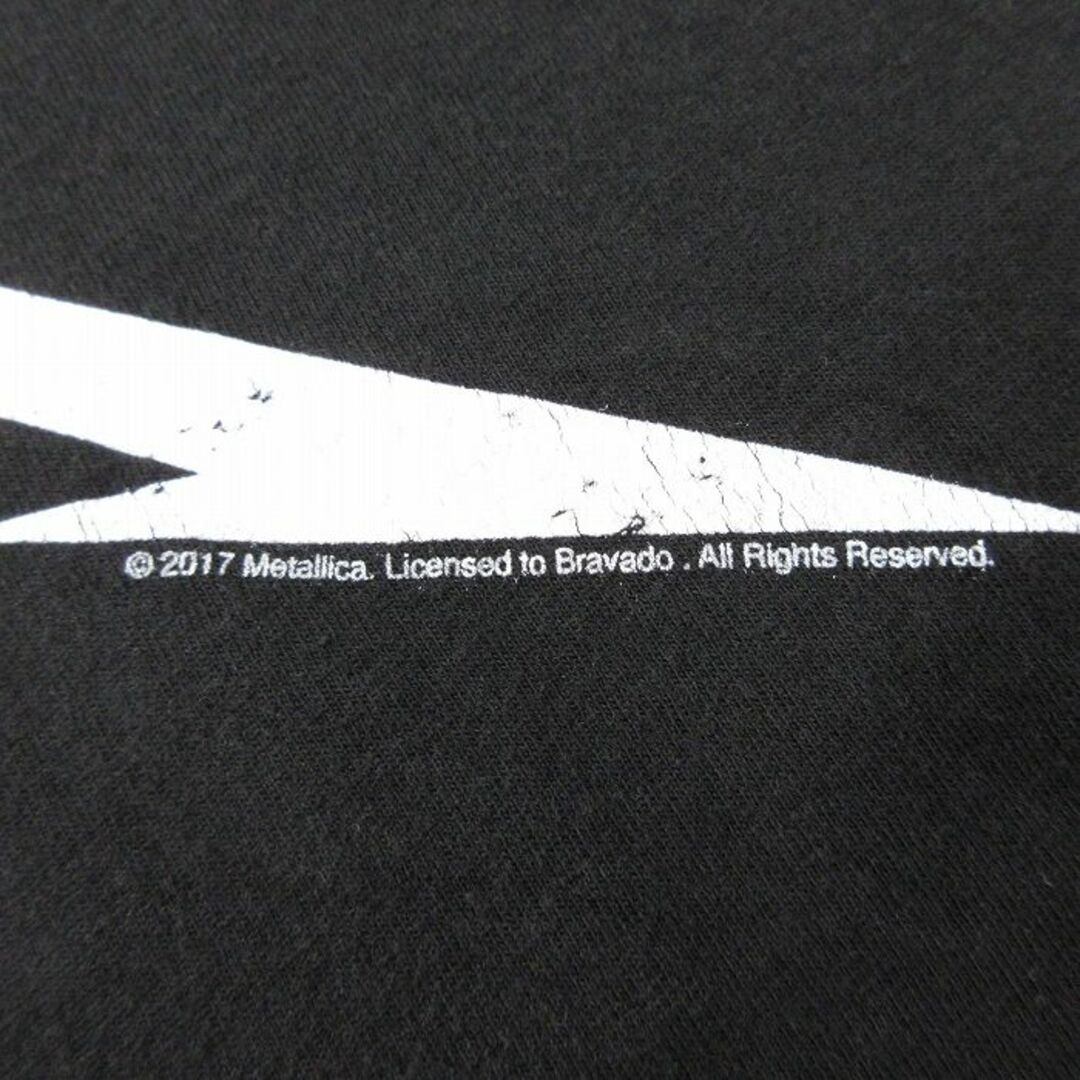 XL★古着 半袖 ロック バンド Tシャツ メンズ メタリカ 大きいサイズ コットン クルーネック 黒 ブラック 24apr05 中古 メンズのトップス(Tシャツ/カットソー(半袖/袖なし))の商品写真