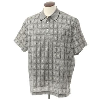 ブリオーニ(Brioni)の【中古】ブリオーニ Brioni コットン 半袖ポロシャツ ホワイトxブラック【サイズXXXL】【メンズ】(ポロシャツ)