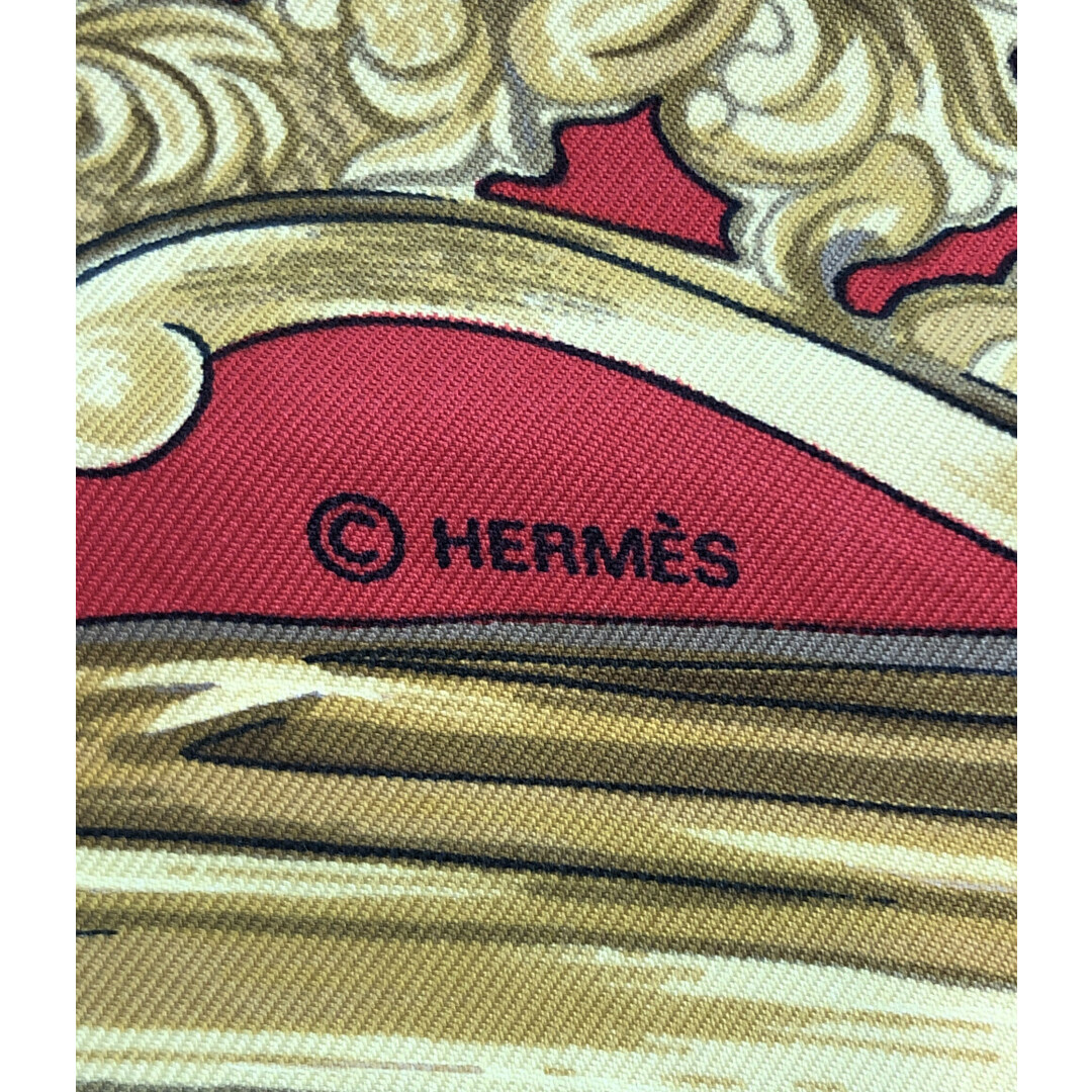 Hermes(エルメス)のエルメス スカーフ カレ90 シルク100% 鐙柄 馬具柄 レディース レディースのファッション小物(バンダナ/スカーフ)の商品写真
