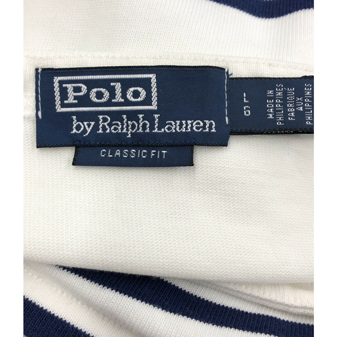 美品  POLO RALPH LAUREN 長袖ボーダーTシャツ レディース L レディースのトップス(Tシャツ(長袖/七分))の商品写真