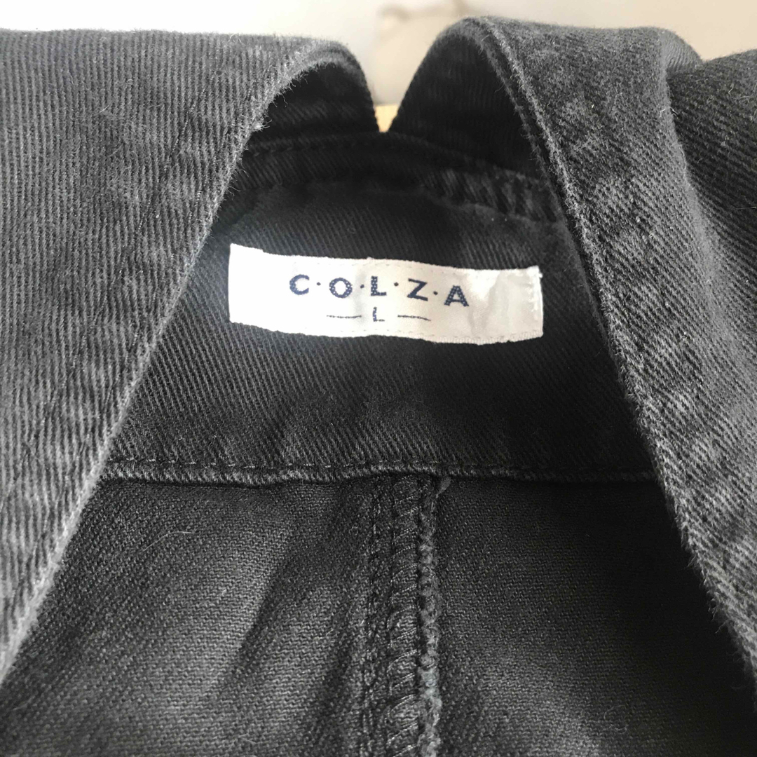 COLZA(コルザ)のCOLZA コルザ　レディース　デニム　ブラック　Lサイズ レディースのスカート(その他)の商品写真