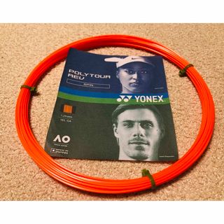 ヨネックス(YONEX)のテニス ガット ヨネックス YONEX ポリツアーレブ 125 オレンジ(その他)