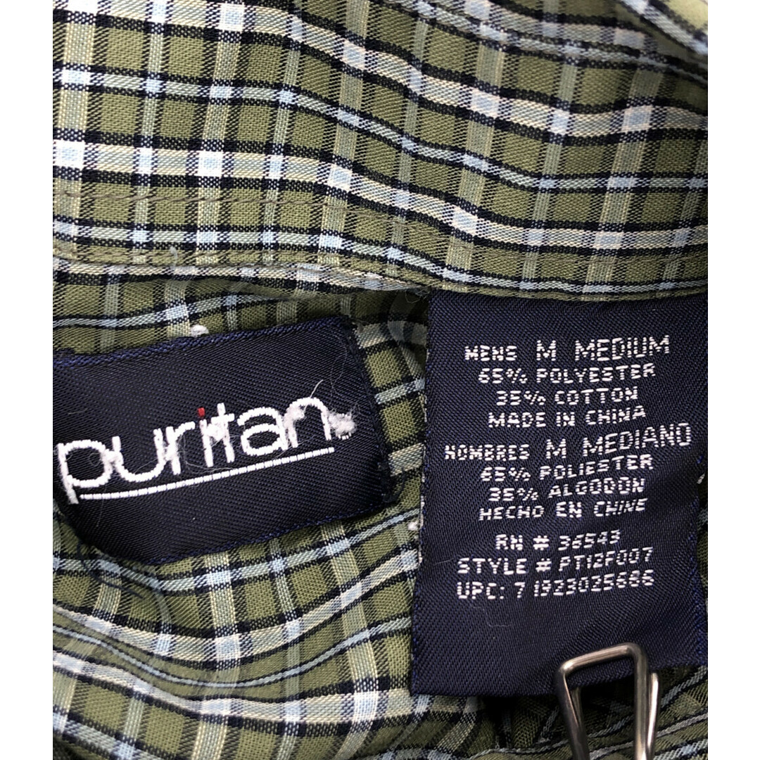 美品  puritan 半袖チェックシャツ    メンズ M メンズのトップス(シャツ)の商品写真