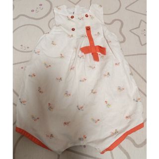 ベビーディオール(baby Dior)のbabyDior 花柄ロンパース70cm(ロンパース)