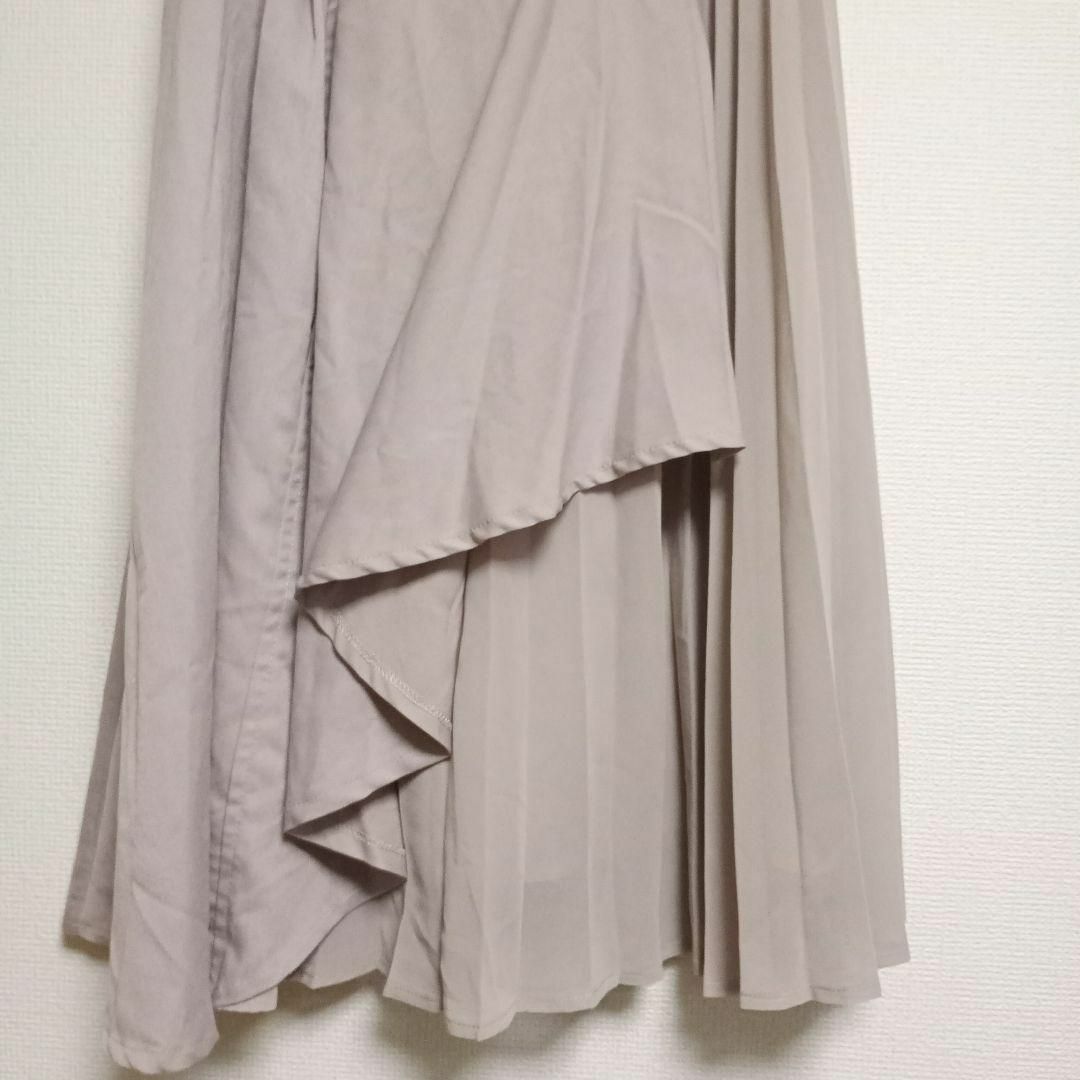 GRL(グレイル)のGRL　春カラー　ピンクベージュ　プリーツ　フレアスカート　サイズM レディースのスカート(ひざ丈スカート)の商品写真