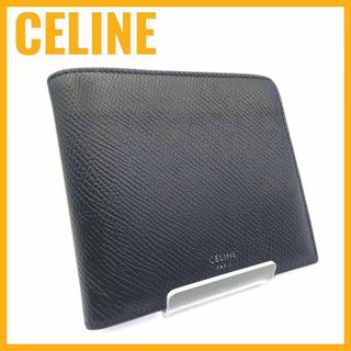 セリーヌ(celine)のセリーヌ バイフォールドウォレット 二つ折り財布 札入れ カーフレザー ブラック(財布)