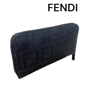 フェンディ(FENDI)の●FENDI フェンディ/長財布/ズッカ柄/ラウンドファスナー/PVCレザー●(長財布)