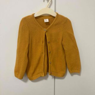 H&M カーディガン　マスタードイエロー　80cm