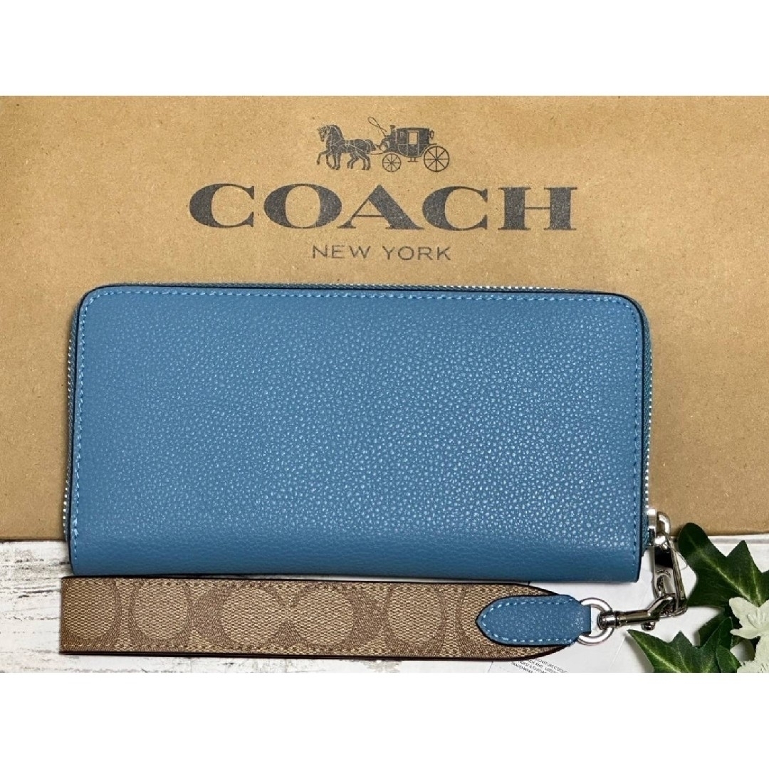 COACH(コーチ)の新品未使用COACH アラウンドジップ　長財布 レディースのファッション小物(財布)の商品写真