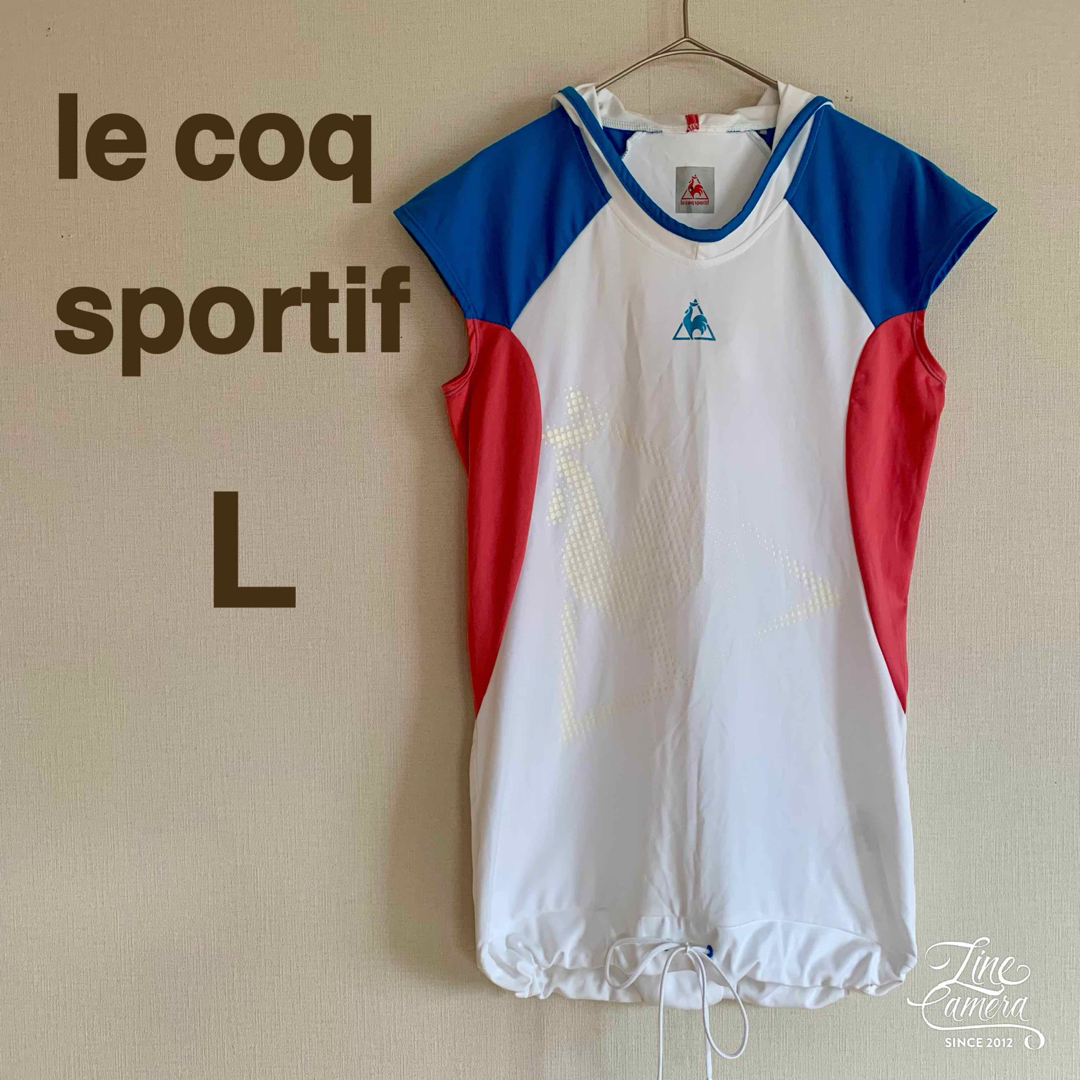 le coq sportif(ルコックスポルティフ)のルコックスポルティフ L レディース Tシャツ フード付き パーカー スポーツ レディースのトップス(Tシャツ(半袖/袖なし))の商品写真