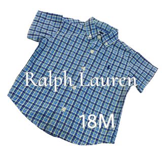 ラルフローレン(Ralph Lauren)の【RALPH LAUREN／ラルフローレン】ボタンダウン半袖シャツ 18M 美品(シャツ/カットソー)