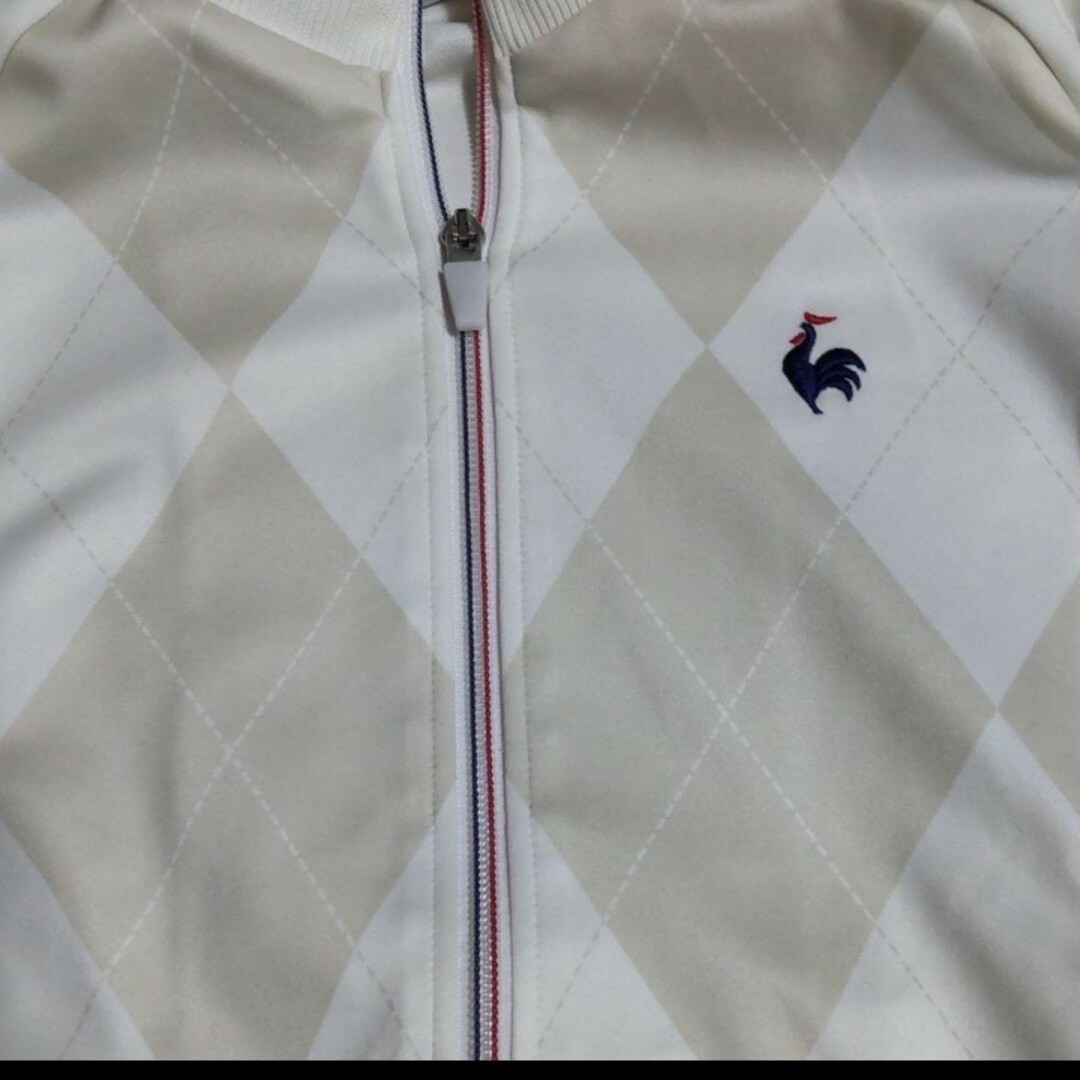 le coq sportif(ルコックスポルティフ)の値下げ【ﾙｺｯｸｽﾎﾟﾙﾃｨﾌ】アーガイル柄のジャージ/M レディースのトップス(その他)の商品写真