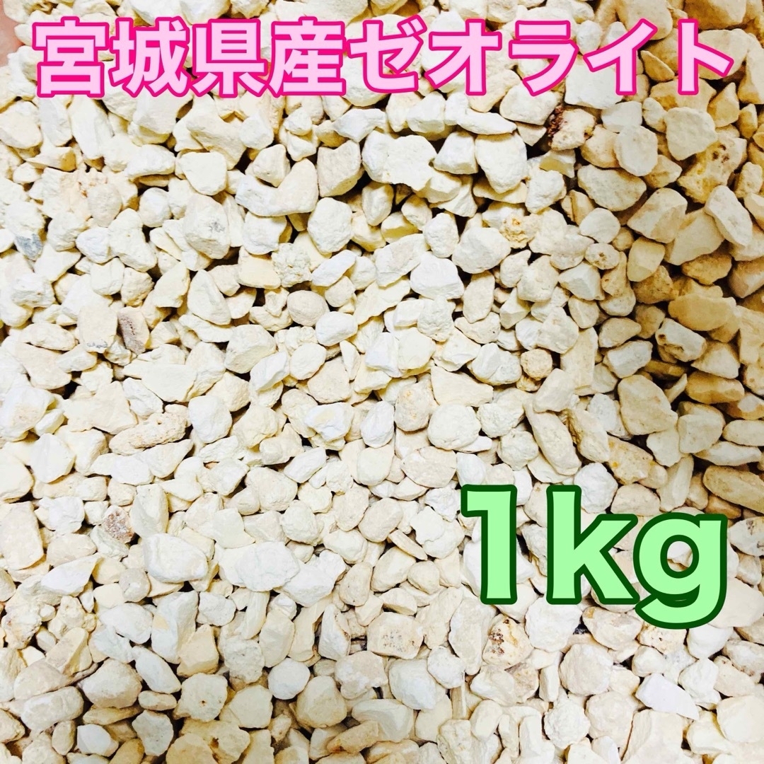 宮城県産 天然ゼオライト 粒状5-10ｍｍ 1kg その他のペット用品(アクアリウム)の商品写真