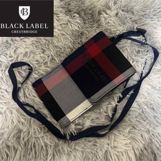 ブラックレーベルクレストブリッジ(BLACK LABEL CRESTBRIDGE)の【未使用級】BLACK LABEL CRESTBRIDGE スマホショルダー(ショルダーバッグ)