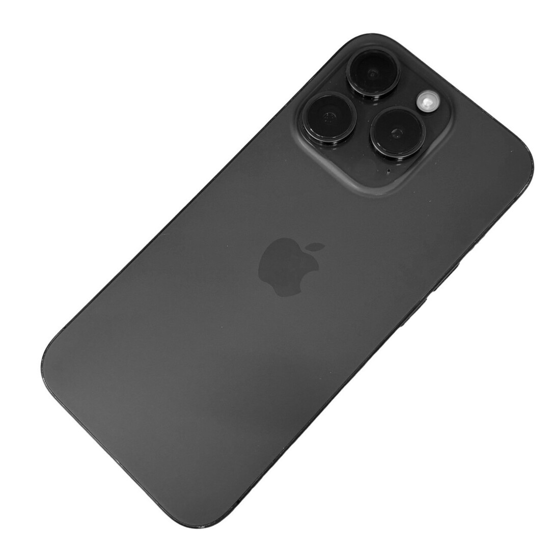 Apple(アップル)のApple iPhone15pro 128GB MTU73J/A ブラックチタニウム アクションボタン A17 Proチップ 動作品 【中古】 12404K21 スマホ/家電/カメラのスマートフォン/携帯電話(スマートフォン本体)の商品写真