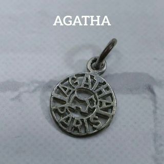 アガタ(AGATHA)の【匿名配送】 AGATHA アガタ チャーム シルバー ロゴ(ネックレス)