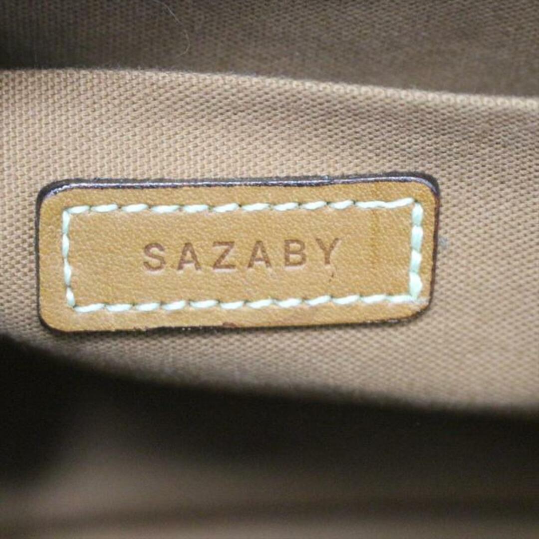 SAZABY(サザビー)のSAZABY(サザビー) ショルダーバッグ - ベージュ×ブラウン×マルチ ツイード×レザー レディースのバッグ(ショルダーバッグ)の商品写真