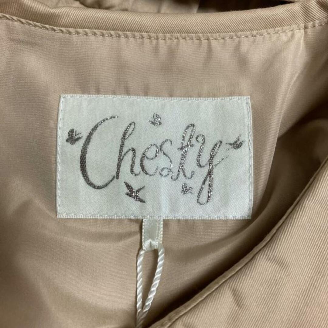 Chesty(チェスティ)のChesty(チェスティ) ワンピース サイズ0 XS レディース - ベージュ その他 襟/ノースリーブ/ロング レディースのワンピース(その他)の商品写真